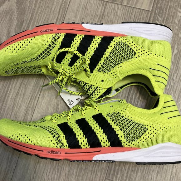 Adidas Adizero Prime Sport Yellow Running Shoe 10